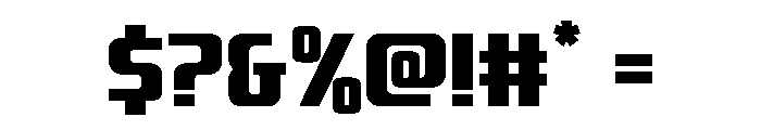 Vanguardian Compact Font OTHER CHARS