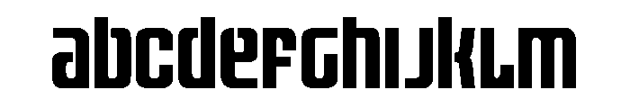 Vanguardian Condensed Font UPPERCASE