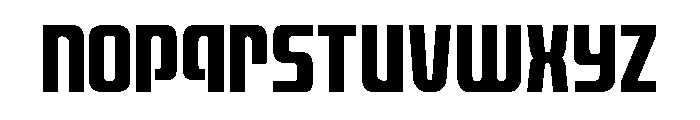 Vanguardian Condensed Font LOWERCASE