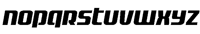 Vanguardian Expanded Italic Font UPPERCASE