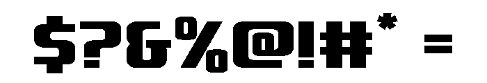 Vanguardian Expanded Font OTHER CHARS