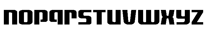 Vanguardian Expanded Font LOWERCASE