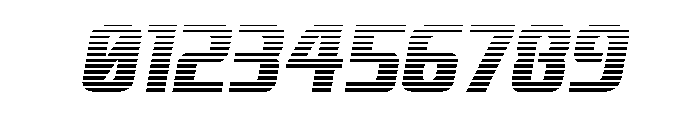 Vanguardian Gradient Italic Font OTHER CHARS