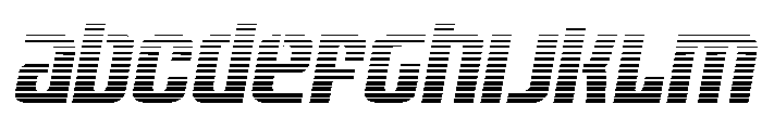 Vanguardian Gradient Italic Font UPPERCASE