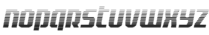 Vanguardian Gradient Italic Font UPPERCASE