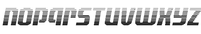 Vanguardian Gradient Italic Font LOWERCASE