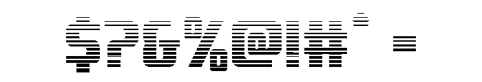 Vanguardian Gradient Font OTHER CHARS