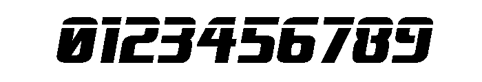 Vanguardian Laser Italic Font OTHER CHARS