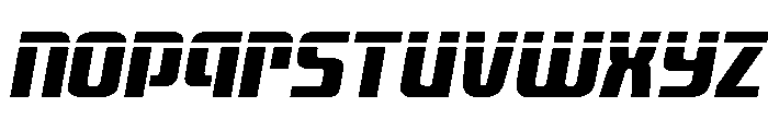 Vanguardian Laser Italic Font LOWERCASE