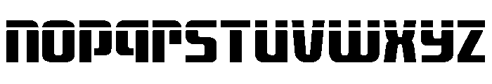 Vanguardian Laser Font LOWERCASE