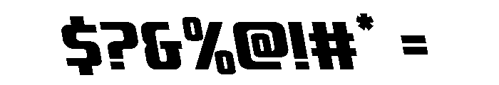 Vanguardian Leftalic Font OTHER CHARS
