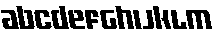Vanguardian Leftalic Font UPPERCASE