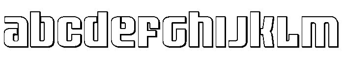 Vanguardian Outline Font UPPERCASE