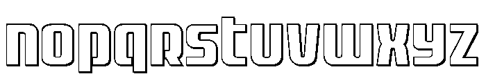 Vanguardian Outline Font UPPERCASE