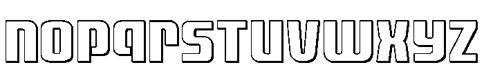 Vanguardian Outline Font LOWERCASE