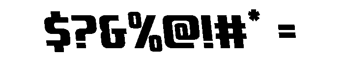 Vanguardian Semi-Leftalic Font OTHER CHARS