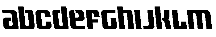 Vanguardian Semi-Leftalic Font UPPERCASE