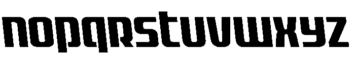 Vanguardian Semi-Leftalic Font UPPERCASE