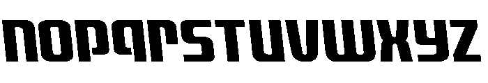 Vanguardian Semi-Leftalic Font LOWERCASE