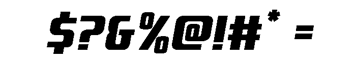 Vanguardian Spaced Italic Font OTHER CHARS