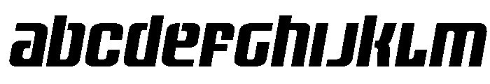 Vanguardian Spaced Italic Font UPPERCASE