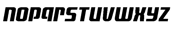 Vanguardian Spaced Italic Font LOWERCASE