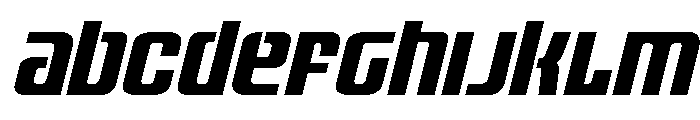 Vanguardian Super-Italic Font UPPERCASE