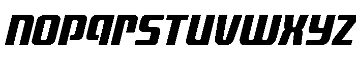 Vanguardian Super-Italic Font LOWERCASE