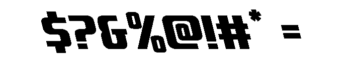 Vanguardian Super-Leftalic Font OTHER CHARS