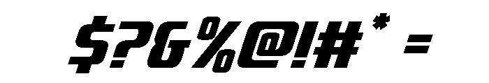 Vanguardian Ultra-Italic Font OTHER CHARS
