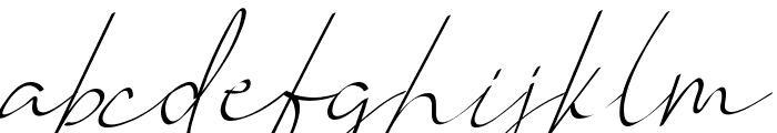 Vanilla Personal Light Font LOWERCASE