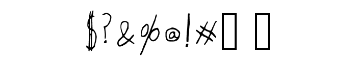 Vanilla_Ice-Cream Font OTHER CHARS