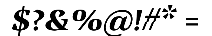Vanio Trial Bold Italic Font OTHER CHARS