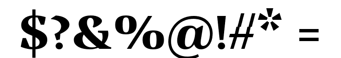 Vanio Trial Bold Font OTHER CHARS