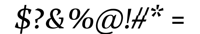 Vanio Trial Italic Font OTHER CHARS