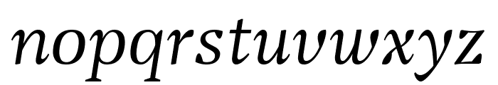 Vanio Trial Italic Font LOWERCASE