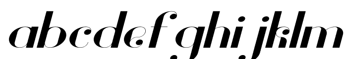 Vanity Bold Wide Italic Font LOWERCASE