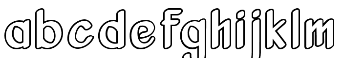VanjarFreeOutline Font LOWERCASE