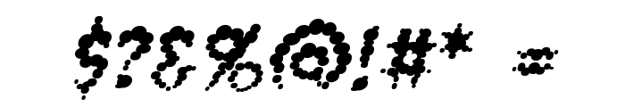 VaporizedBB-Italic Font OTHER CHARS