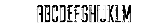 Vastenburg Typeface Regular Font UPPERCASE