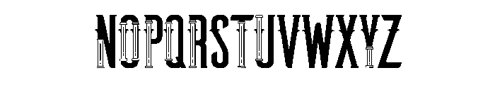 Vastenburg Typeface Regular Font UPPERCASE