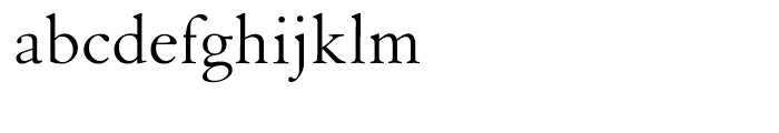 Van Dijck Roman Font LOWERCASE