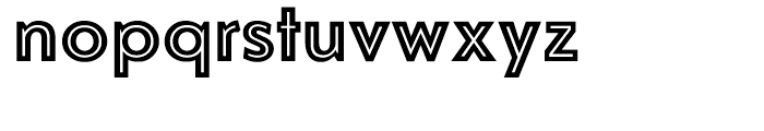 Vanquish Inline Font LOWERCASE