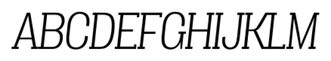 Vacer Serif Light Italic Font UPPERCASE