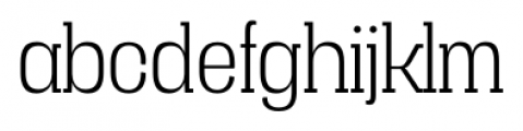 Vacer Serif Light Font LOWERCASE