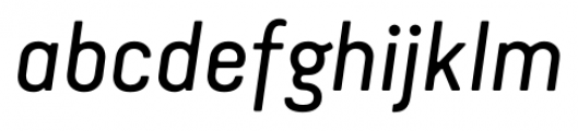 Van Condensed Italic Font LOWERCASE