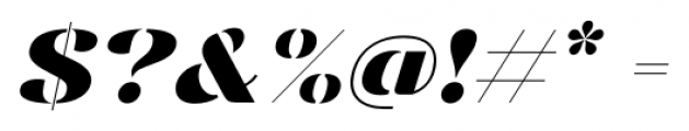 Vanage Bold Italic Font OTHER CHARS