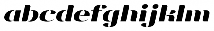 Vanage Bold Italic Font LOWERCASE