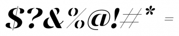 Vanage Italic Font OTHER CHARS