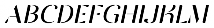 Vanage Light Italic Font UPPERCASE